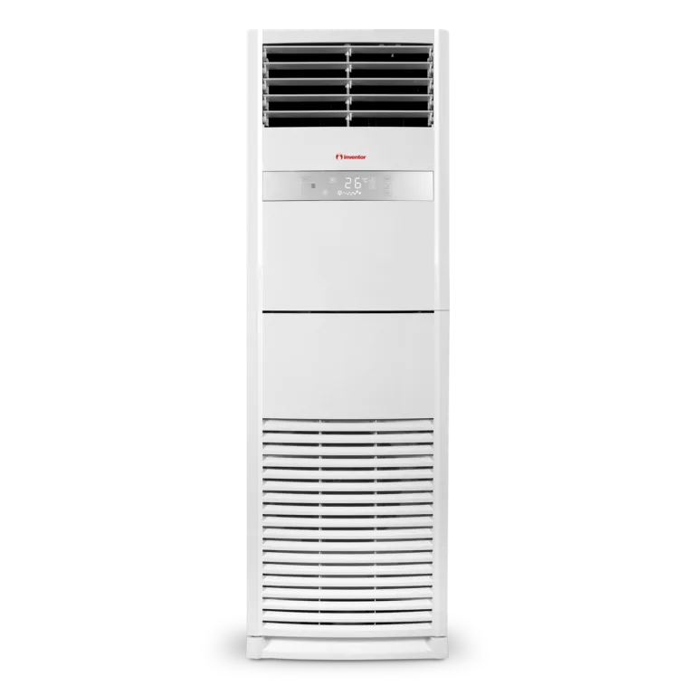 Aer condiționat tip coloană Inventor 60000 BTU – vedere laterală, design slim
